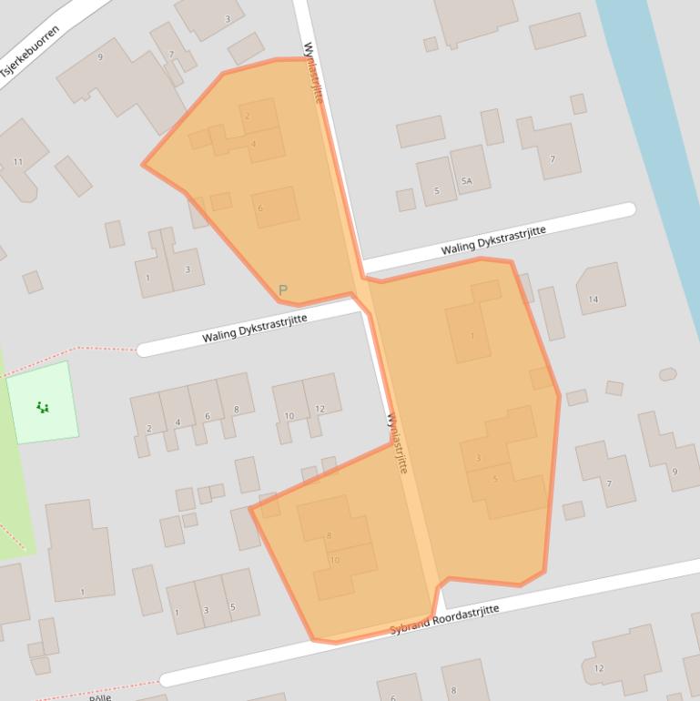 Kaart van postcodegebied 8843KM.