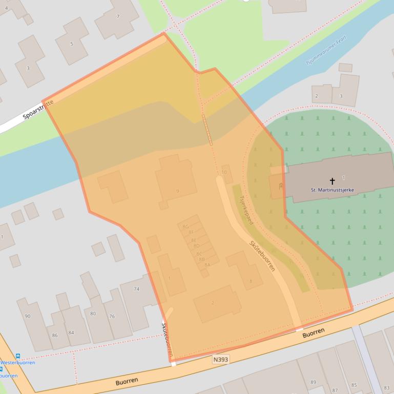 Kaart van postcodegebied 8851ET.