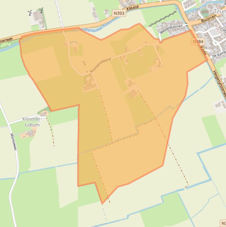 Kaart van postcodegebied 8851GL.