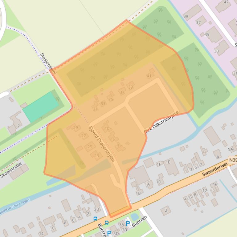 Kaart van postcodegebied 8851HX.