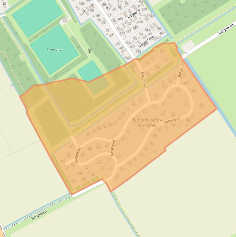 Kaart van postcodegebied 8851RB.