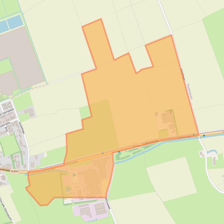 Kaart van postcodegebied 8853GN.