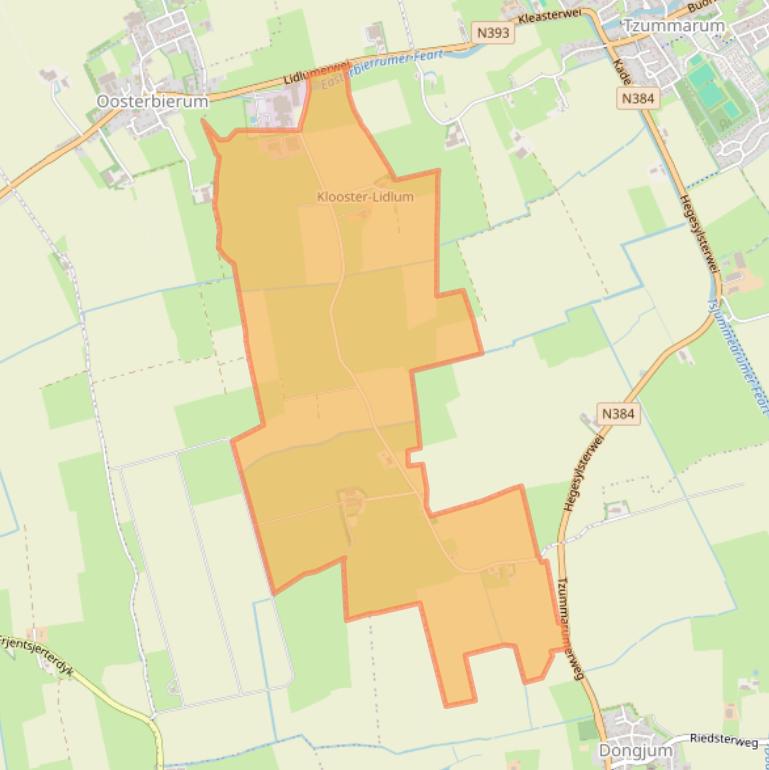 Kaart van postcodegebied 8853XN.