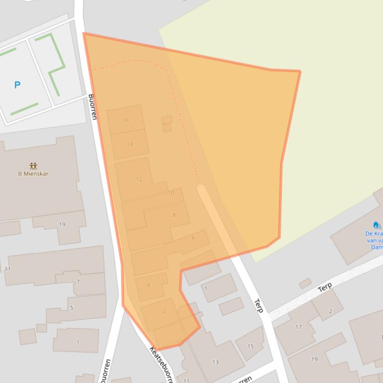 Kaart van postcodegebied 8854AH.