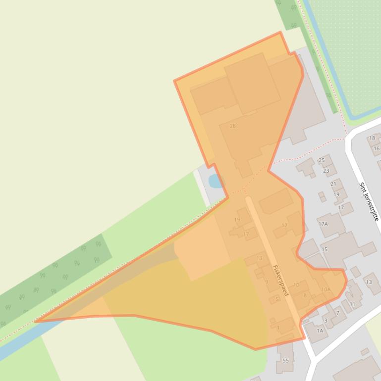 Kaart van postcodegebied 8854AJ.