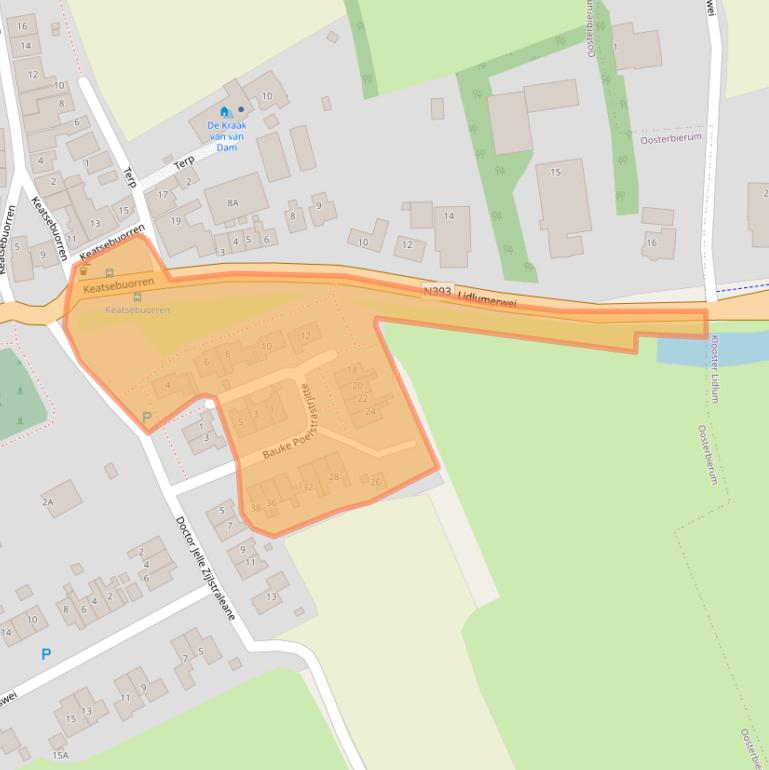 Kaart van postcodegebied 8854AX.