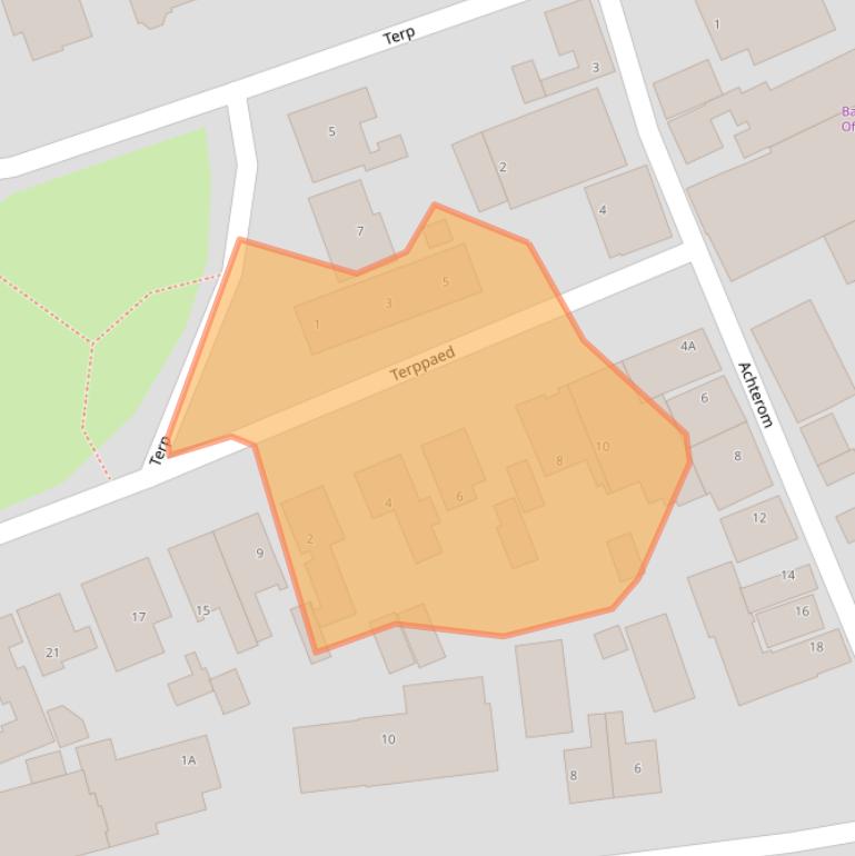 Kaart van postcodegebied 8855CE.