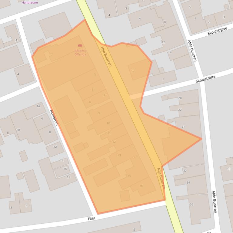 Kaart van postcodegebied 8855CG.