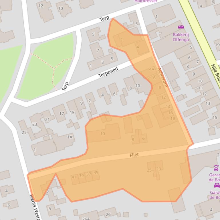 Kaart van postcodegebied 8855CH.