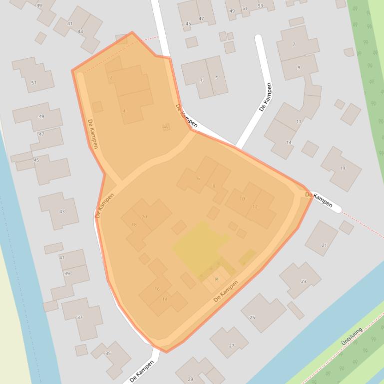 Kaart van postcodegebied 8855DB.