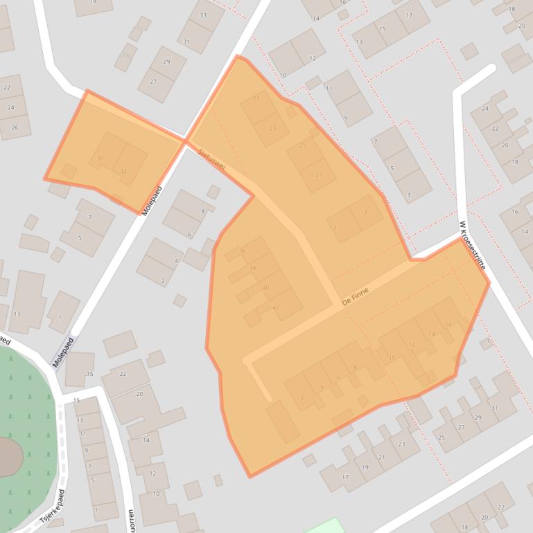 Kaart van postcodegebied 8855HC.