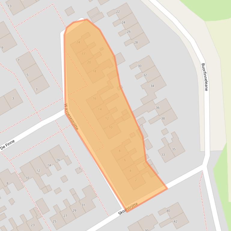 Kaart van postcodegebied 8855HJ.