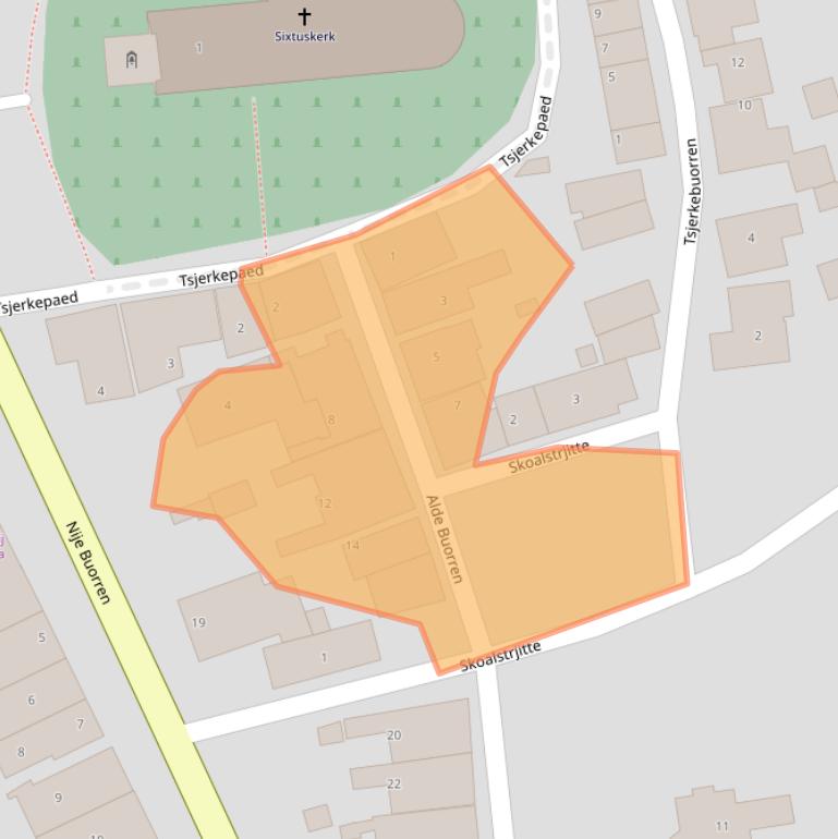 Kaart van postcodegebied 8855HP.