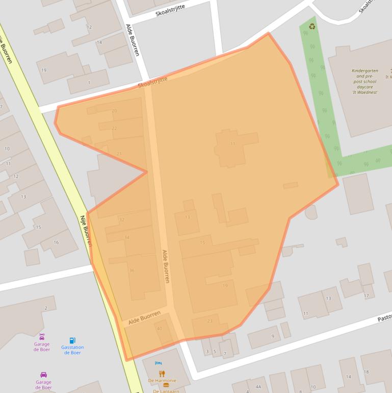 Kaart van postcodegebied 8855HR.