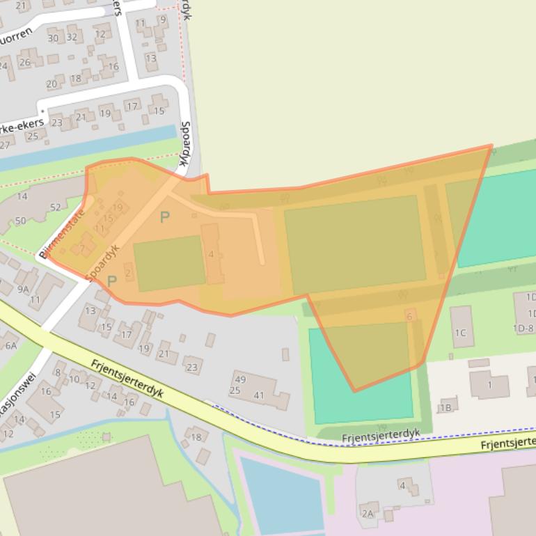Kaart van postcodegebied 8855HW.