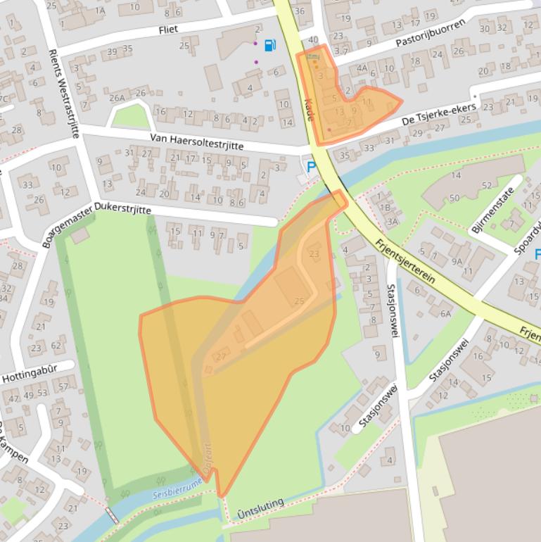 Kaart van postcodegebied 8855HX.
