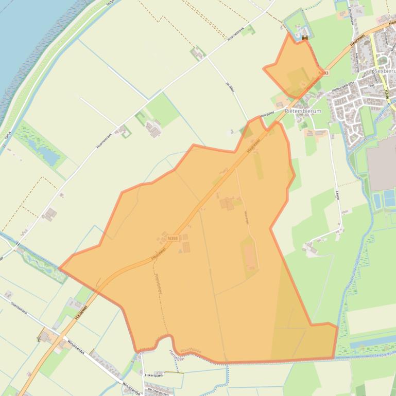 Kaart van postcodegebied 8856BT.