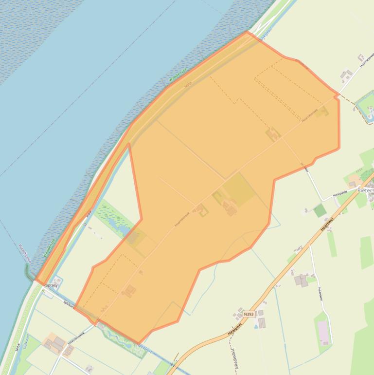 Kaart van postcodegebied 8856RV.