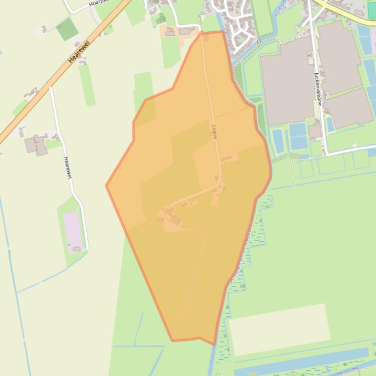 Kaart van postcodegebied 8856XH.