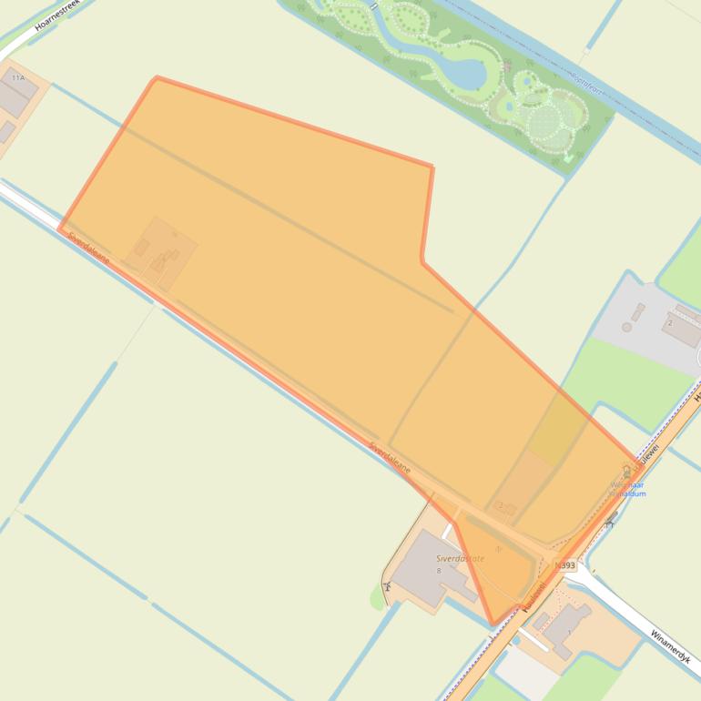 Kaart van postcodegebied 8857BA.