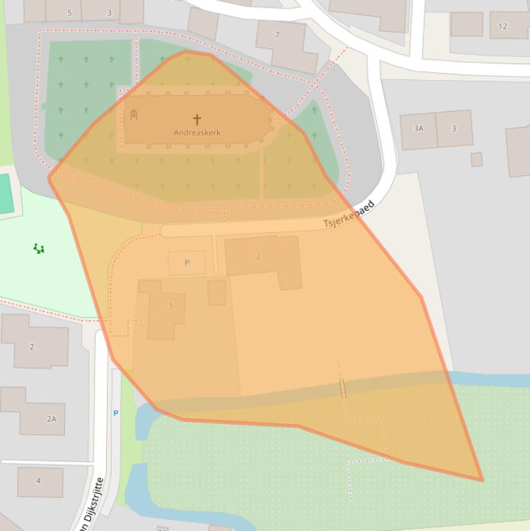 Kaart van postcodegebied 8857BJ.