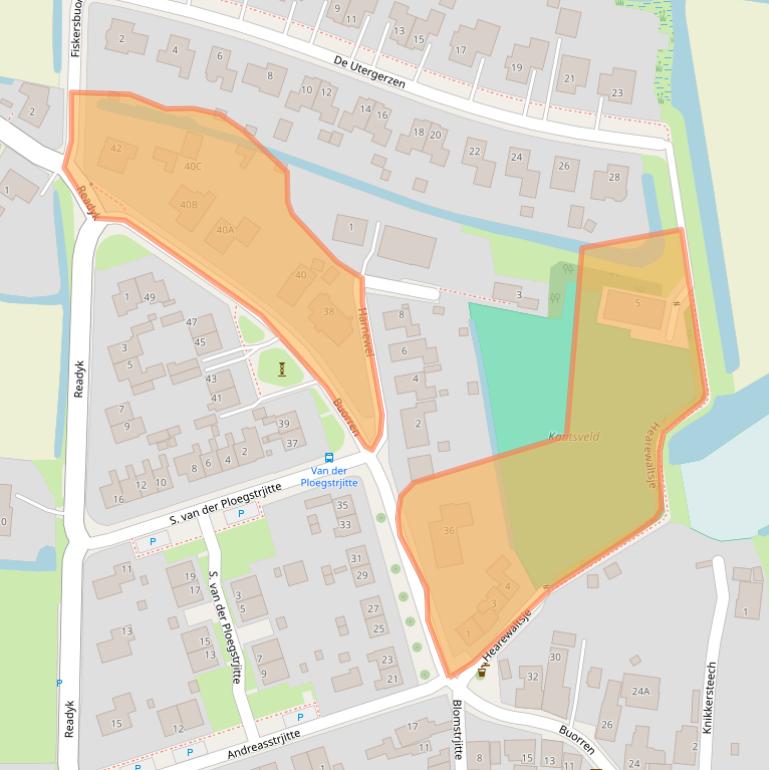 Kaart van postcodegebied 8857BM.