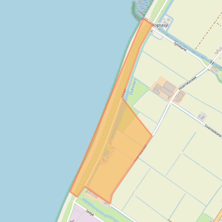 Kaart van postcodegebied 8857RD.