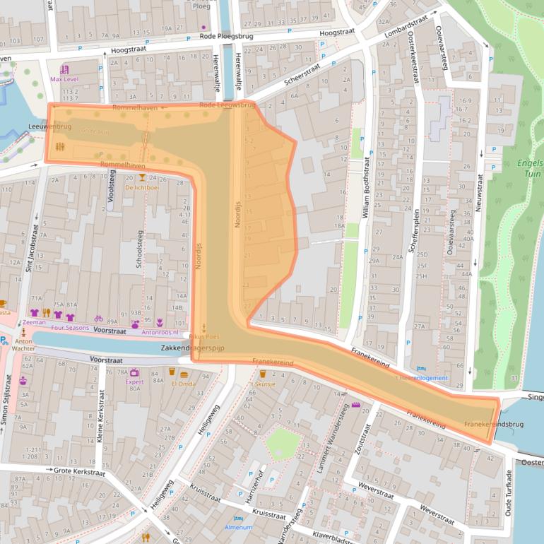 Kaart van postcodegebied 8861AB.