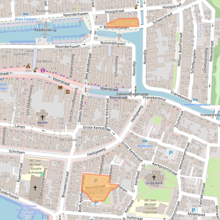 Kaart van postcodegebied 8861AC.