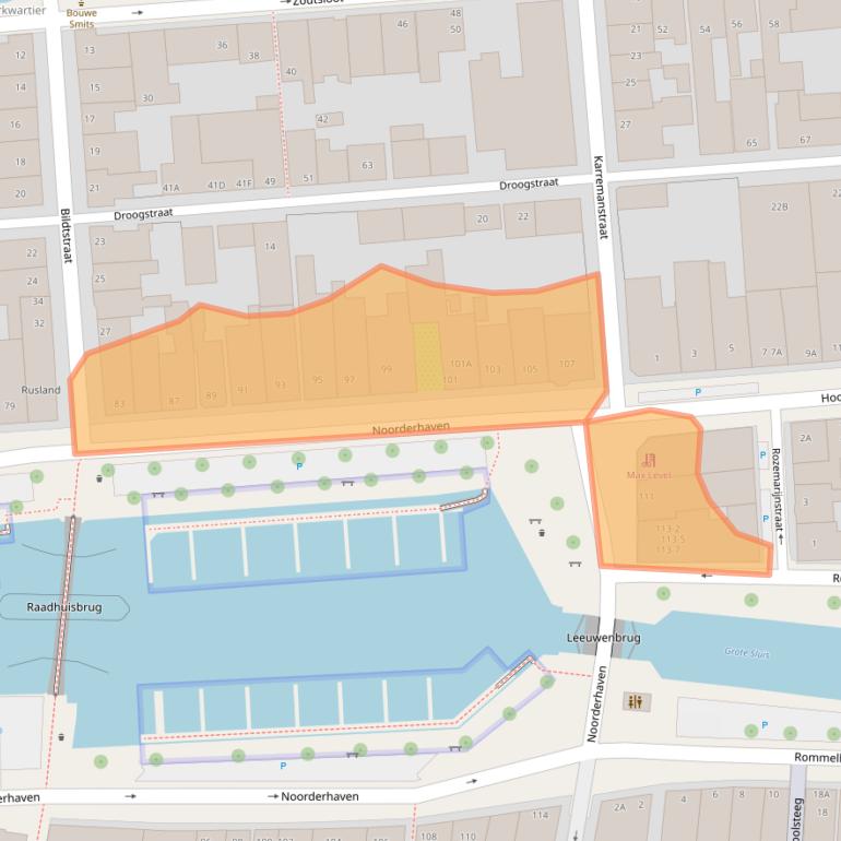 Kaart van postcodegebied 8861AM.