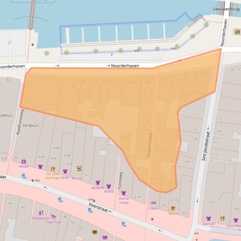 Kaart van postcodegebied 8861AR.
