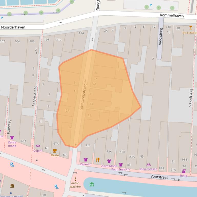 Kaart van postcodegebied 8861AX.