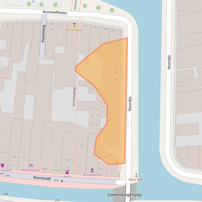 Kaart van postcodegebied 8861AZ.