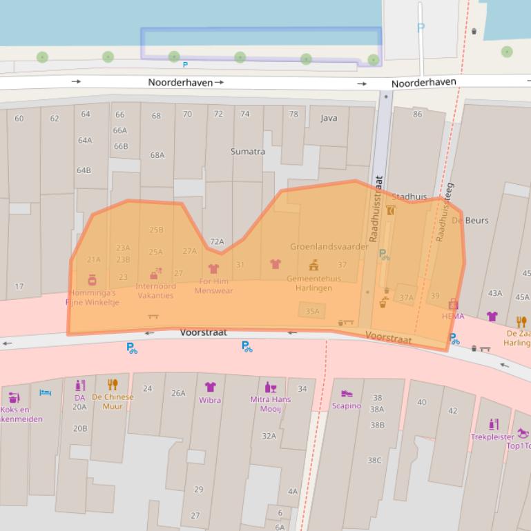 Kaart van postcodegebied 8861BD.