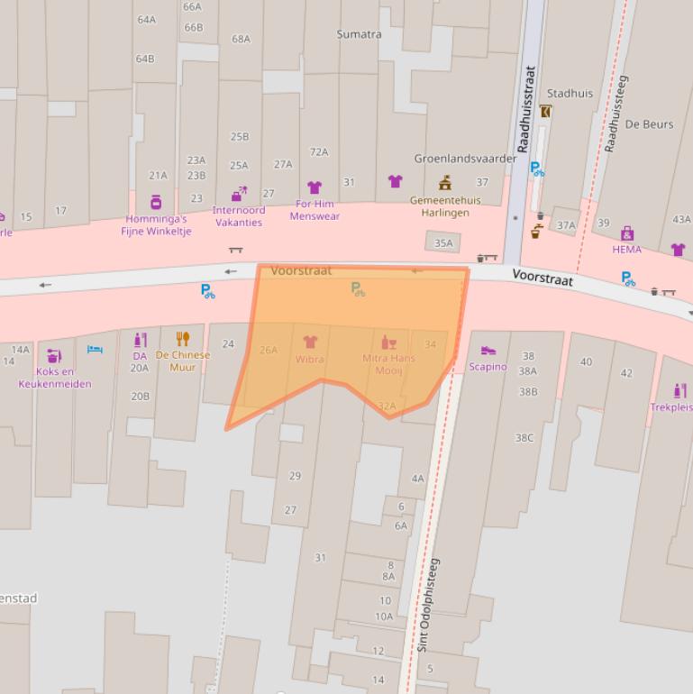 Kaart van postcodegebied 8861BL.