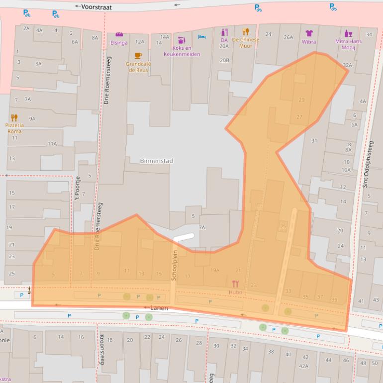 Kaart van postcodegebied 8861CB.