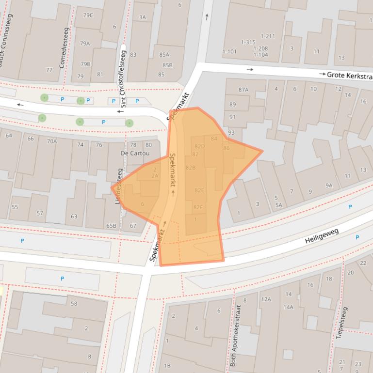 Kaart van postcodegebied 8861CG.