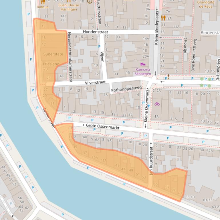 Kaart van postcodegebied 8861CK.