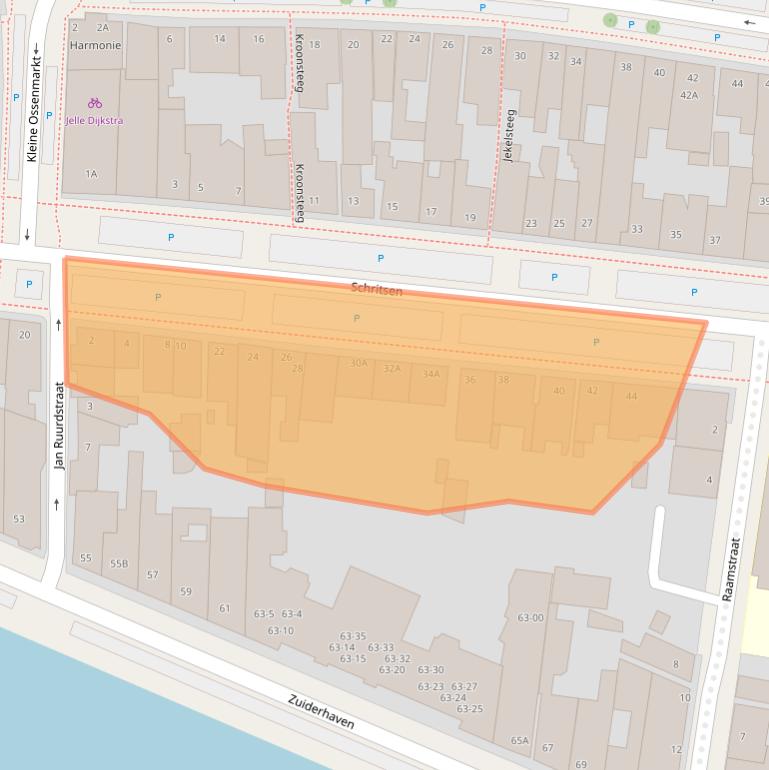 Kaart van postcodegebied 8861CT.