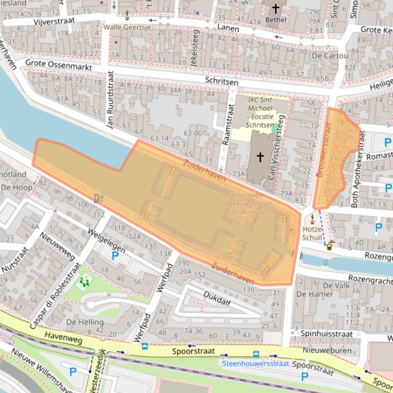 Kaart van postcodegebied 8861CW.