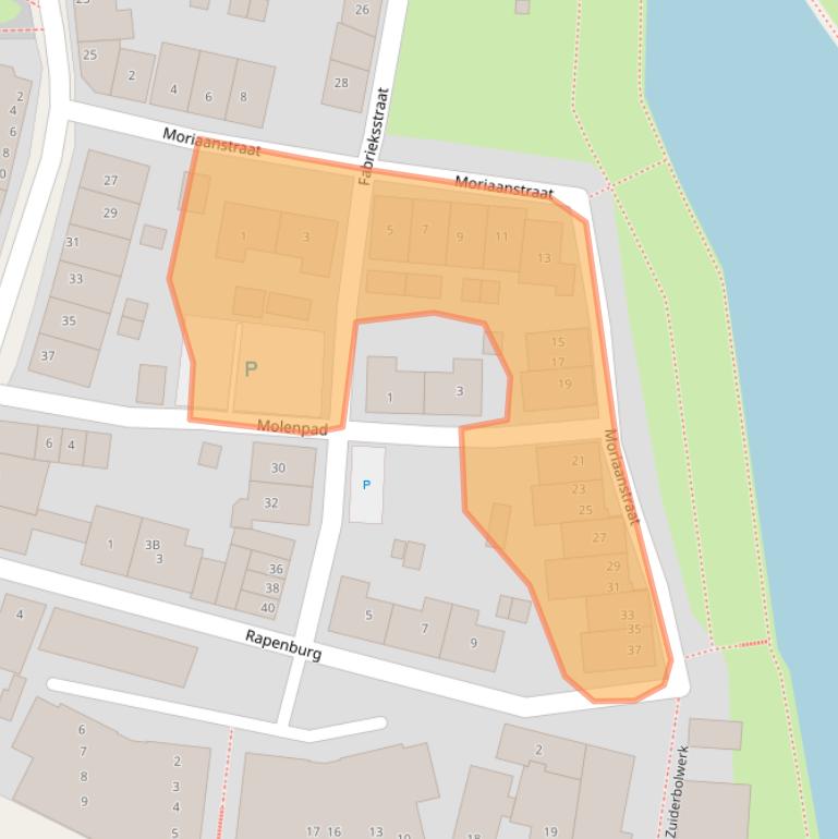 Kaart van postcodegebied 8861DS.