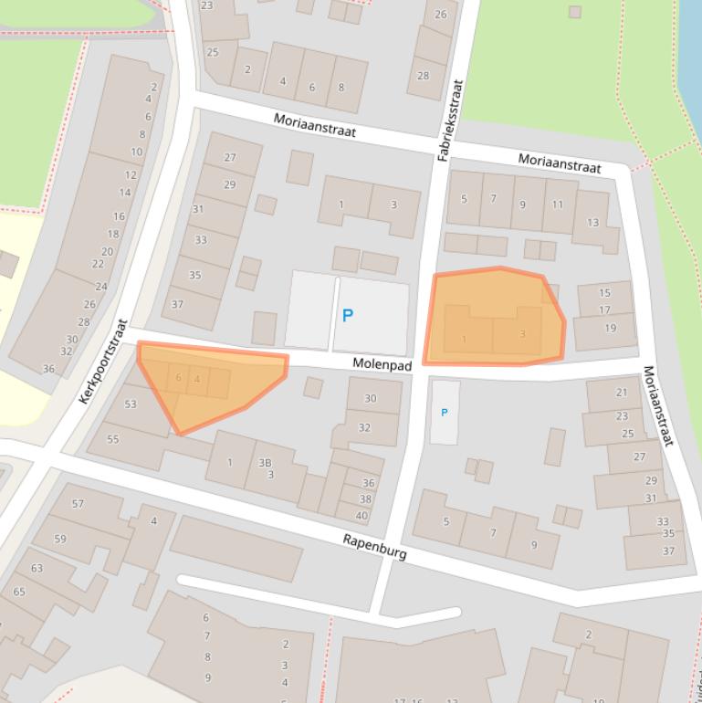 Kaart van postcodegebied 8861DZ.