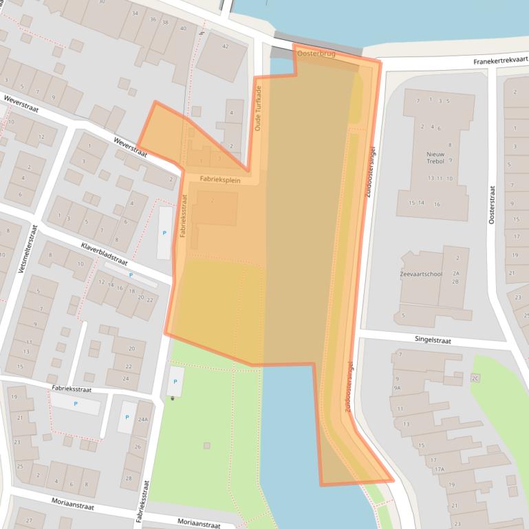 Kaart van postcodegebied 8861EG.