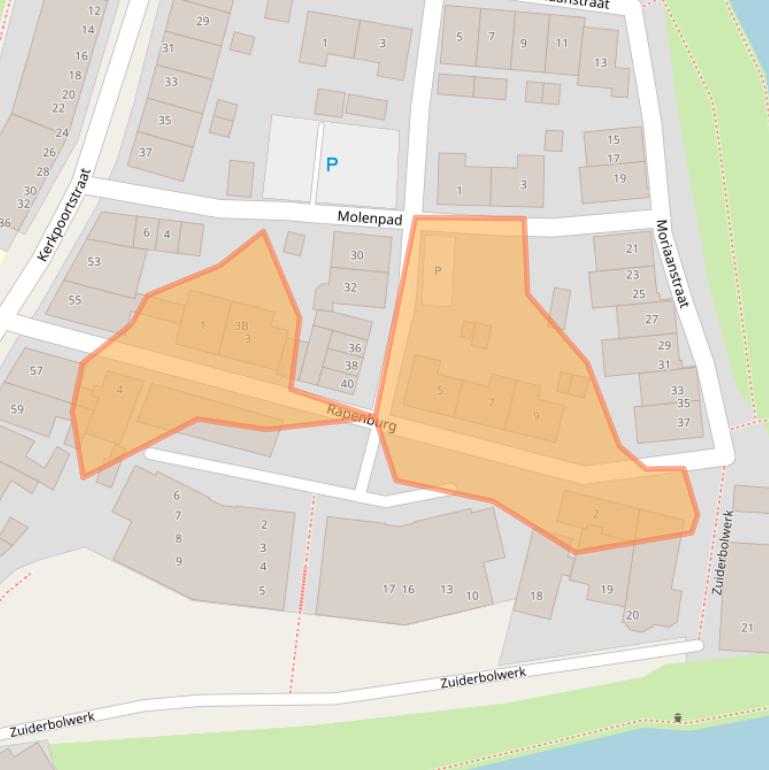Kaart van postcodegebied 8861EV.