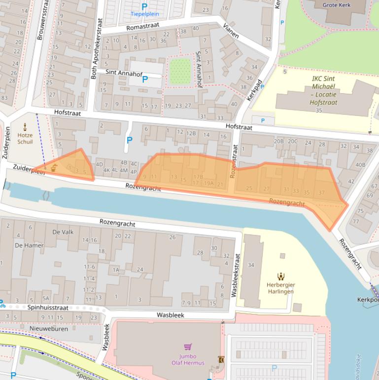 Kaart van postcodegebied 8861EX.