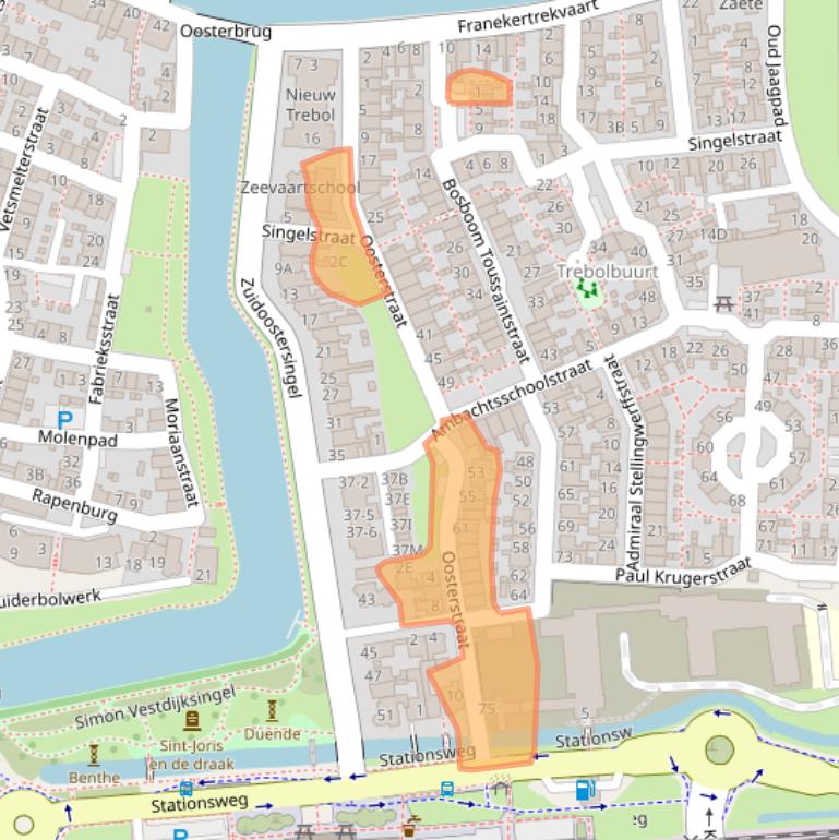 Kaart van postcodegebied 8861GH.