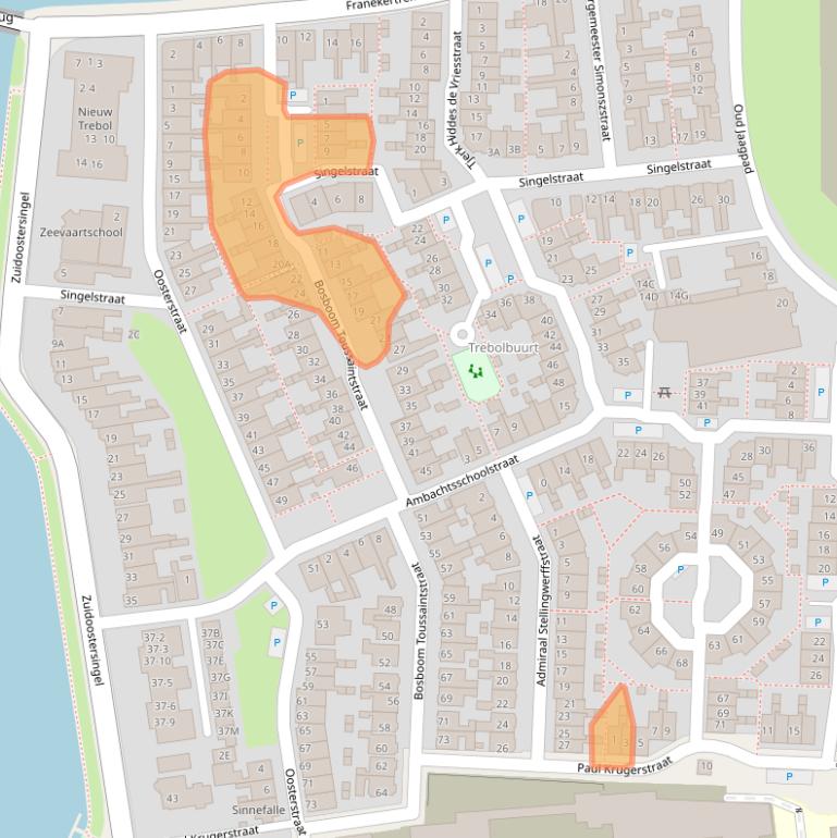 Kaart van postcodegebied 8861GJ.