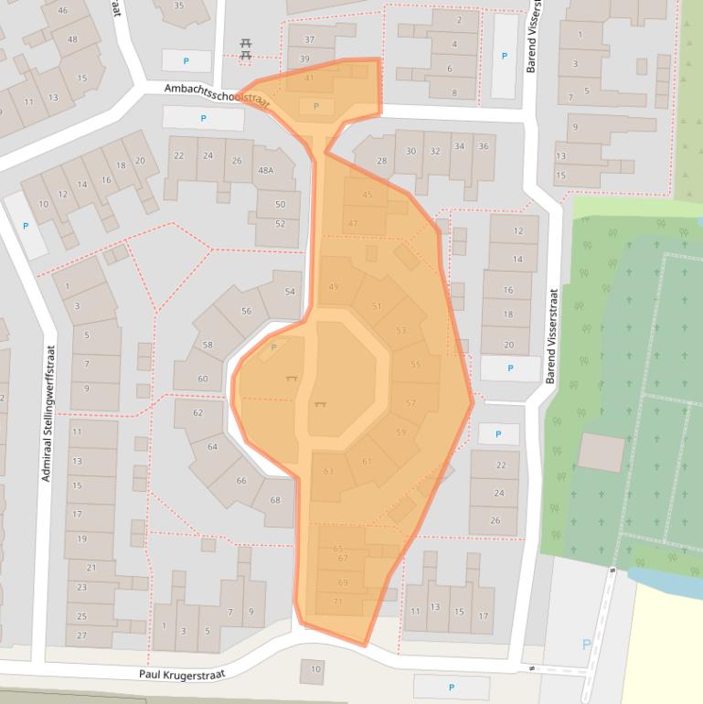 Kaart van postcodegebied 8861GW.