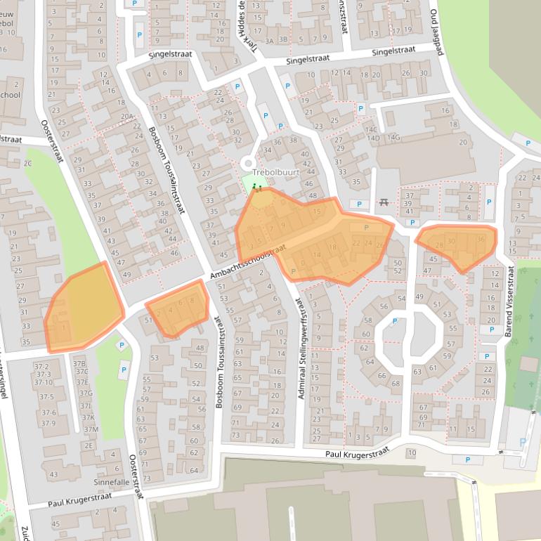 Kaart van postcodegebied 8861HA.