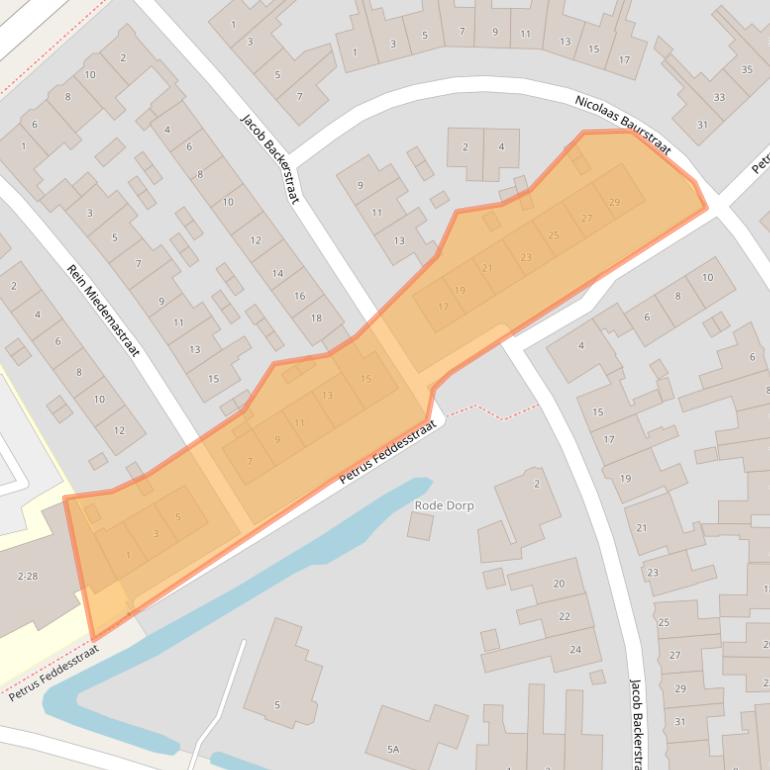 Kaart van postcodegebied 8861HP.